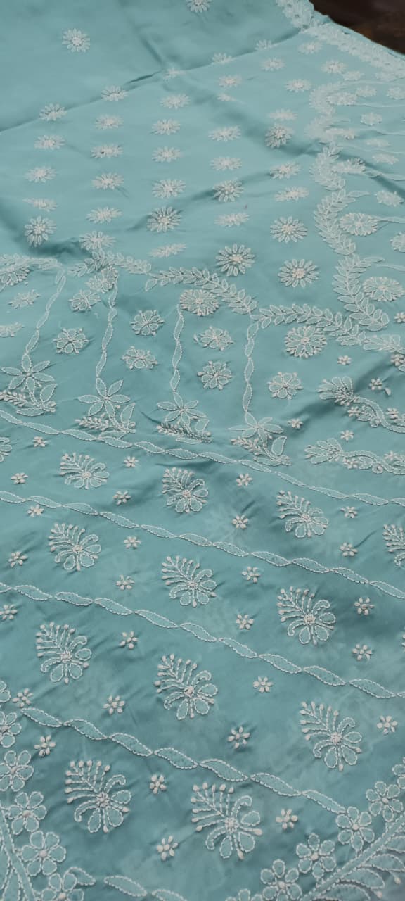 Premium Cotton Chikankari Short Top 